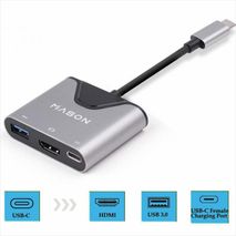 Adaptador USB C a HDMI Adaptador multipuerto 3 en 1