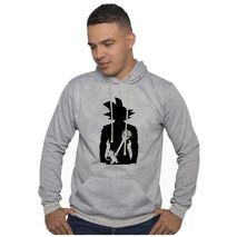 Buzo Buso Saco Hoodies  Gris Goku Klixmant