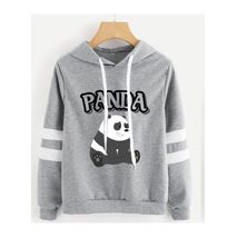 Buzo Buso Saco Hoodie Gris Osos Escandalosos Panda