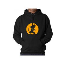 Buzo Buso Saco Hoodies Negro De Goku Silueta