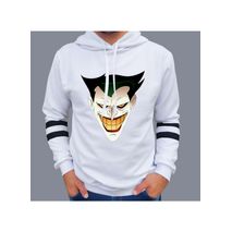 Buzo Buso Saco Hoodies Blanco Joker Animado