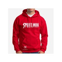 Buzo Buso Saco Hoodies  Rojo Logo De Spider-Man