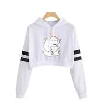 Buzo Buso Saco Hoodie Blanco Mujer Oso Escandaloso Leyendo