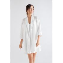 Pijama Options1503012kimono M 3/4 En Viscosa Y Satin