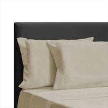 Juego De Sábanas Beige Tela 100% Poliéster Para Cama King 200