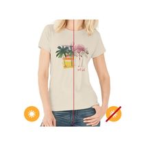 Camiseta L Del Sol Wowatercolor Flamingo Beige 1.Pc
