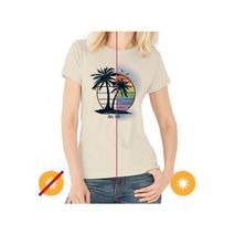 Camiseta L Del Sol Woisland Palm Sunset Beige 1.Pc