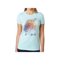 Camiseta M Del Sol Niñas Tripulación Tee Tortuga Splash Azul Hielo
