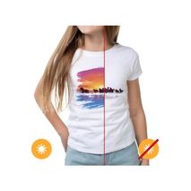 Camiseta Yl Del Sol Chicas Tripulación Camiseta Wild Horse Blanco