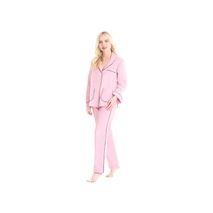 Conjunto Pijama Noite Algodón Rosado