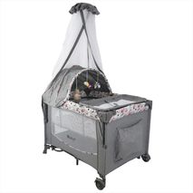 Cuna Colecho Dacora Ebaby 750 Gris Rosa