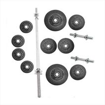 Kit Pesas 72 Libras Mancuernas Barra Recta O Z