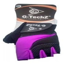 Guantes Pesas Gimnasio Dama G-techz Levantamiento Morado