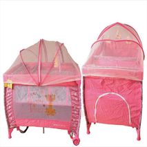 Cuna Corral Rosado Bebes Hasta 4 Años Envio Gratis