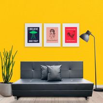 Sofa Cama Melius 3 Ptos Cuero Sintetico Negro