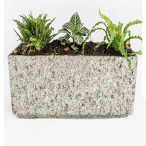 Jardinera Mediana 100% Ecológico, Color Gris