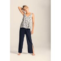 Pantalon Largo De Pijama Dama Options Intimate 1315021 Azul Oscuro