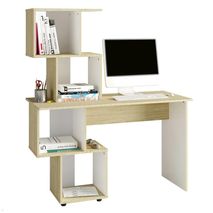 Escritorio Con Biblioteca Practimac Lucca Rovere 120X144x51