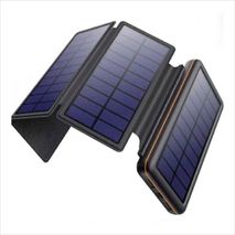 Power Bank Carga Rapida 20.000 Mah Panel Solar Y Linterna