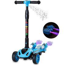Patineta Scooter Luz Música Bluetooth Con Turbinas De Humo