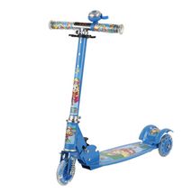 Scooter Para Niños Patineta Plegable 3 Ruedas Luces Led Ct03 Azul