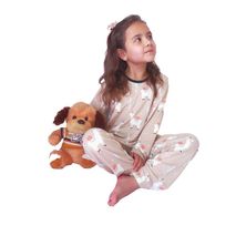 Pijama Niña Pantalón Largo Camiseta Manga Larga Llamas By Morning 1211