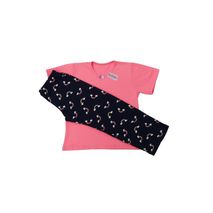 Pijama Niña Pantalón Largo Camiseta Manga Corta Arcoiris By Morning 1261