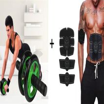 Rueda Abdominal Mas Gym Pasiva Electroestimulacion Smart Fitness 3 En 1