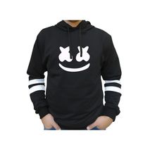 Buzo Saco Hoodies Hombre Negro Marshmello