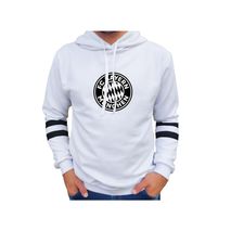 Buzo Saco Hoodies Hombre Blanco Escudo Bayern De Múnich