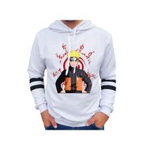 Buzo Saco Hoodies Hombre Blanco Naruto