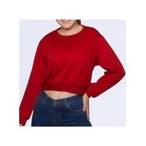 Buzo Buso Saco Rojo Corto Mujer