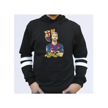 Buzo Saco Hoodies Hombre Negro Messi
