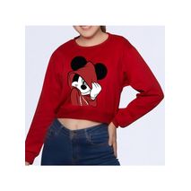 Buzo Buso Saco Rojo Minnie Mouse Corto Mujer