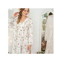 Batola Manga Larga De Pijama Con Estampado De Flores Fp747