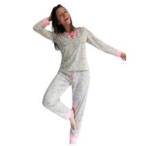 Pijama Berlín Pantalón Y Manga Larga Lunas By Morning 1231