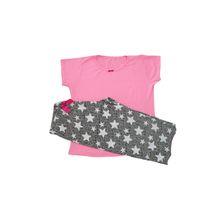 Pijama Capri Estrellas Camiseta Rosa By Morning 1394