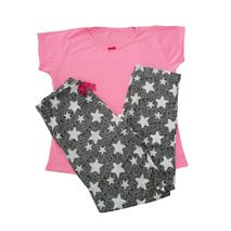Pijama Pantalón Y Camiseta Estrellas Rosa By Morning 1393