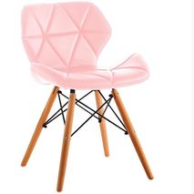Silla Eames Acolchada Color Rosado