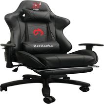 Silla Gamer Reclinable Para Pc Descansapies Color Negro