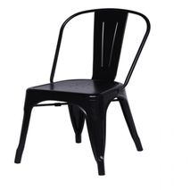 Silla Tolix Metalica Para Restaurante Color Negro