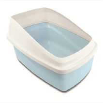 Arenera Para Gatos Catit Borde Removible Talla L Azul