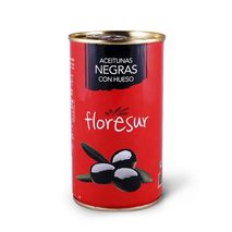Aceituna Negra Con Hueso FLORESUR MARCA EXCLUSIVA 350 gr