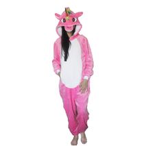 Pijama Enteriza Unicornio Fucsia Adultos Con Bolsillos