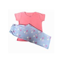 Pijama Capri Y Camiseta Multicolor By Morning 1445