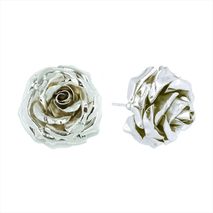 Aretes Rosa Mediana Plata T
