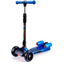 Patineta By/Sd Azul Luces Bluetooth Scooter Monopatin Humo Niños