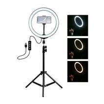 Aro De Luz Rgb Led Flash 26 Cm Fotografía Selfie + Trípode