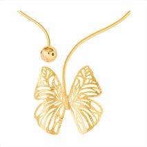 Collar Gargantilla Abrazo De Mariposa Dorada
