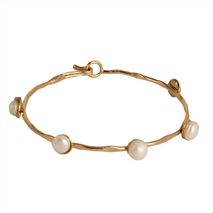Brazalete Nautica Perlado Dorado
